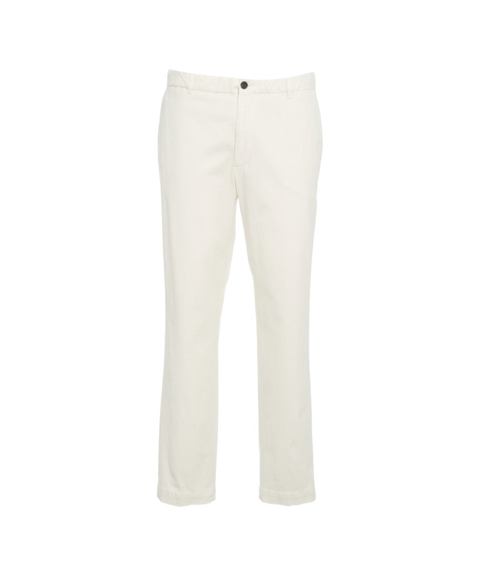 Briglia Classic White Chinos With Minimalist Design And Practical Pockets