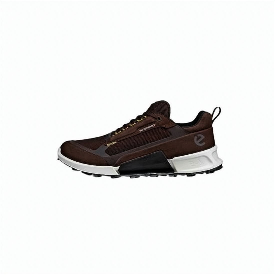 Ecco Dark Brown Nubuck Leather Sneakers