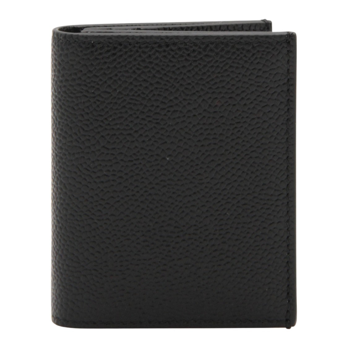 Thom Browne Pebbled Bifold Wallet With Clean Lines And Textured Surface