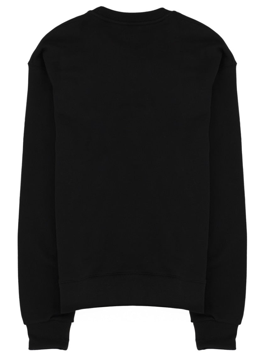 Kenzo Boke Heart Black Cotton Crewneck Sweatshirt