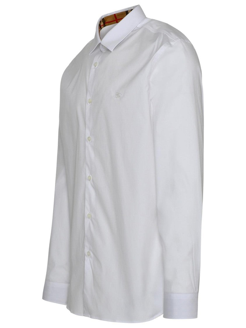 Burberry Sherfield Shirt In White Cotton