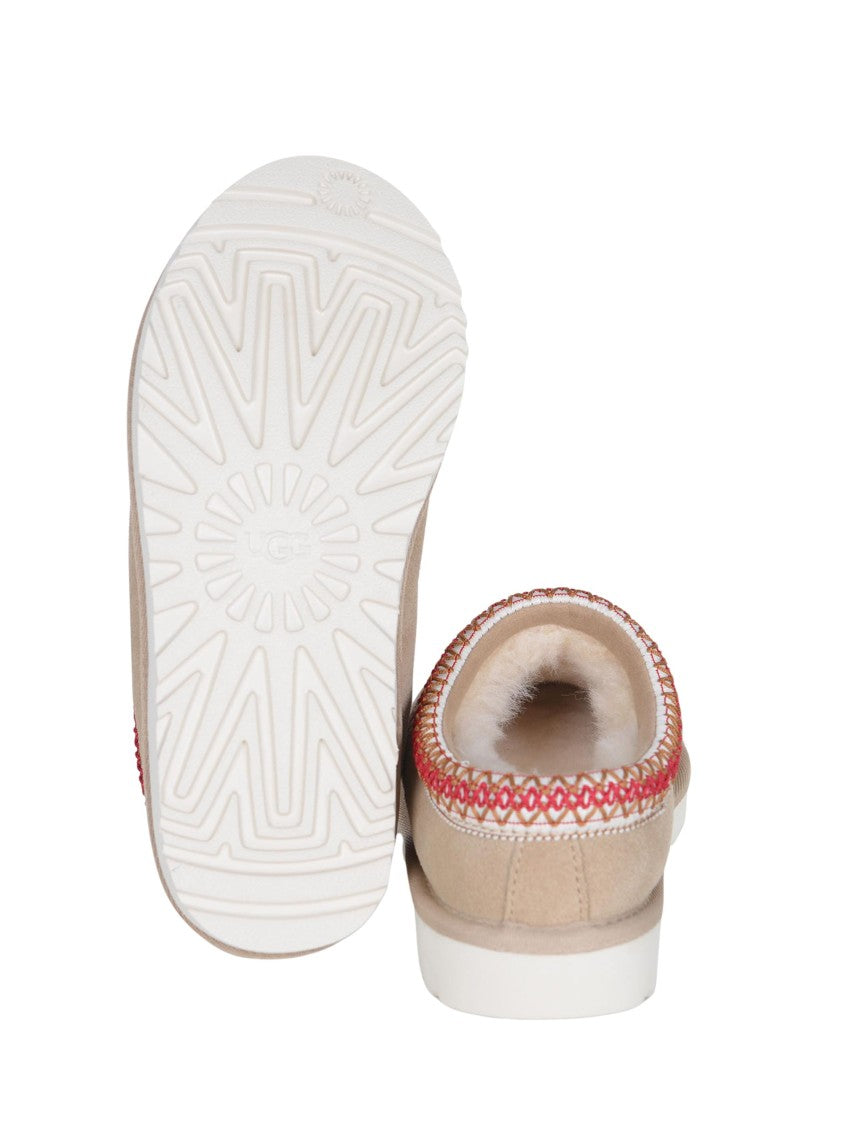 Ugg Brown Decorative Woven Suede Slipper