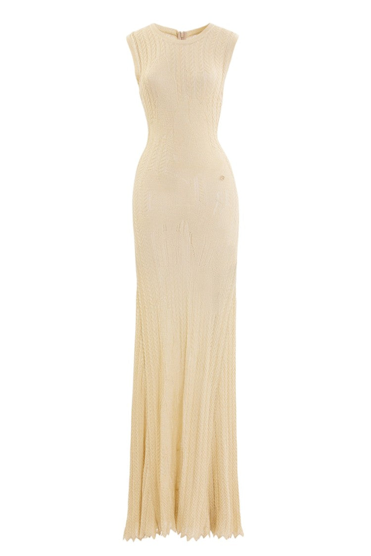 Saiid Kobeisy Knit Floral Dress