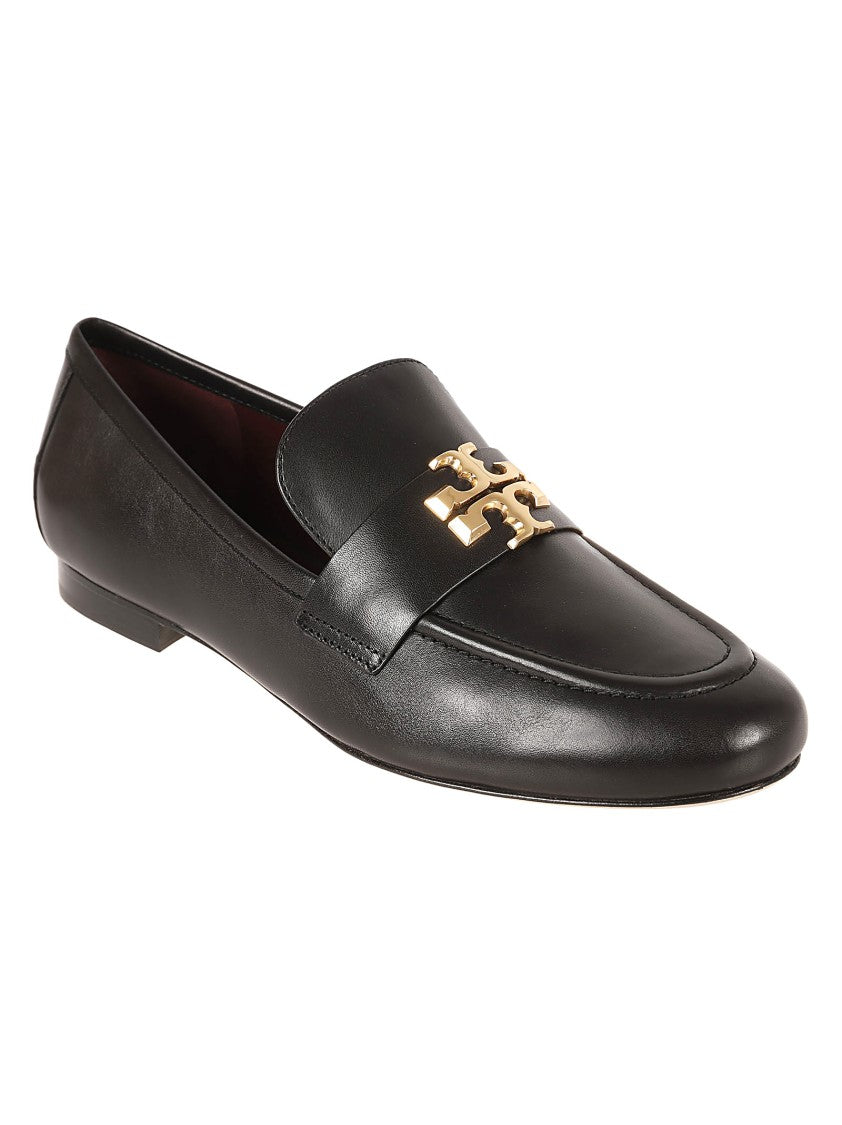 Tory Burch Rounded Toe Leather Tory Burch Flat Shoes
