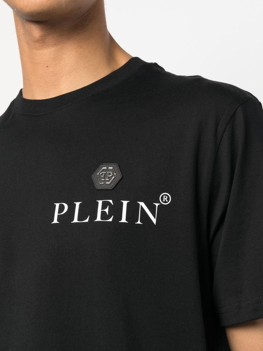 Philipp Plein Logo-Plaque Cotton T-Shirt