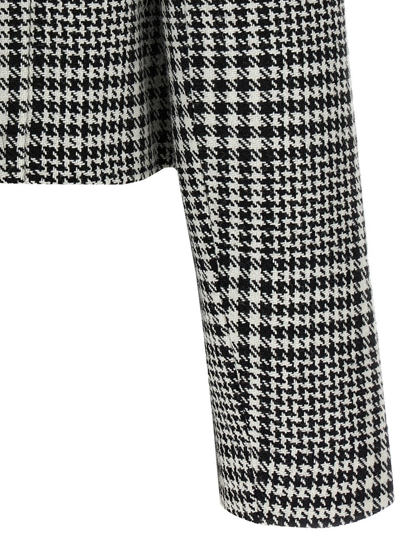 Self-Portrait Houndstooth Crystal Trim' Blazer
