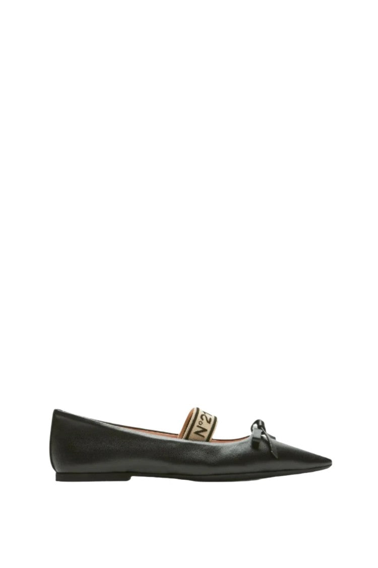 N°21 Leather Ballet Pumps