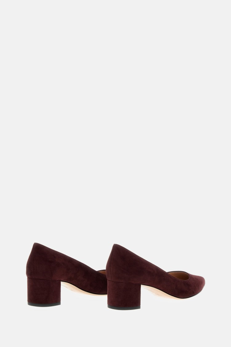 Gianvito Rossi Brown Suede Gianvito Rossi Pumps With Block Heel
