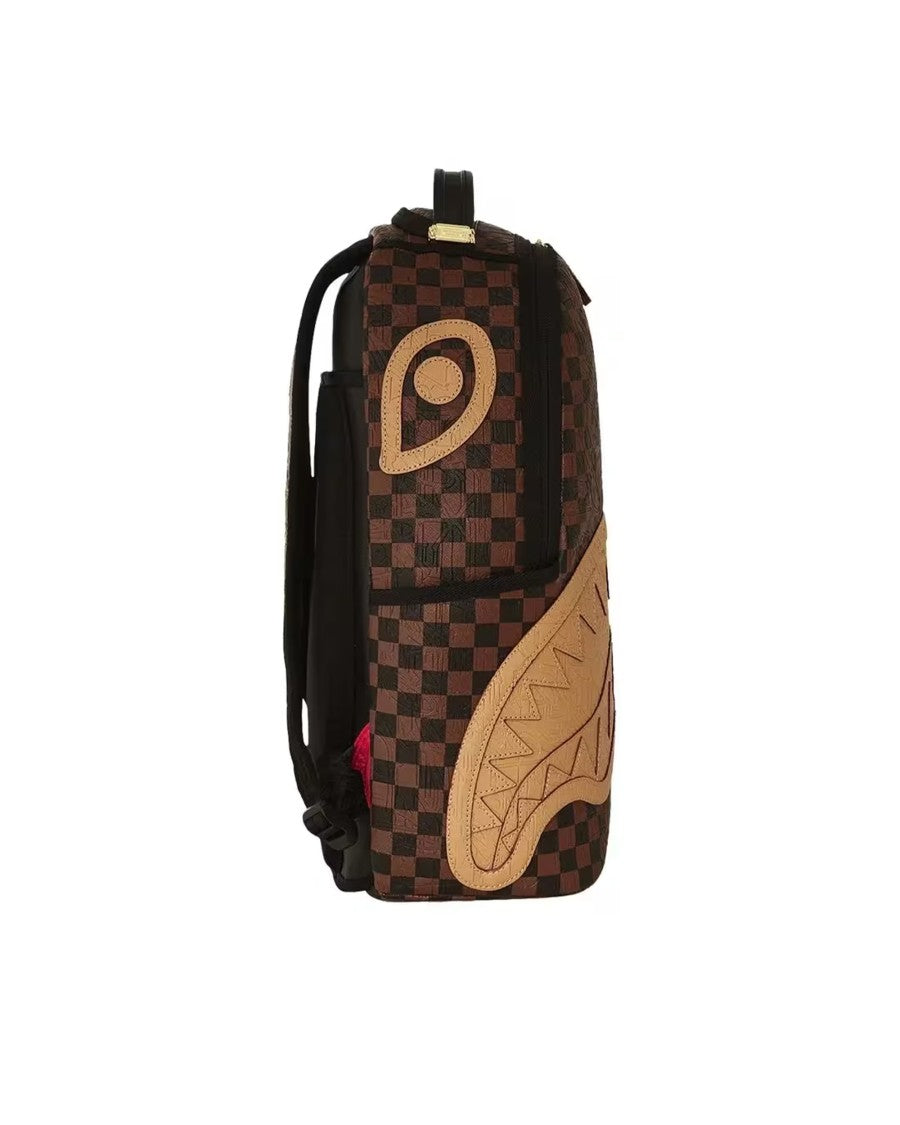 Sprayground Embossed Check Eco-Leather Backpack