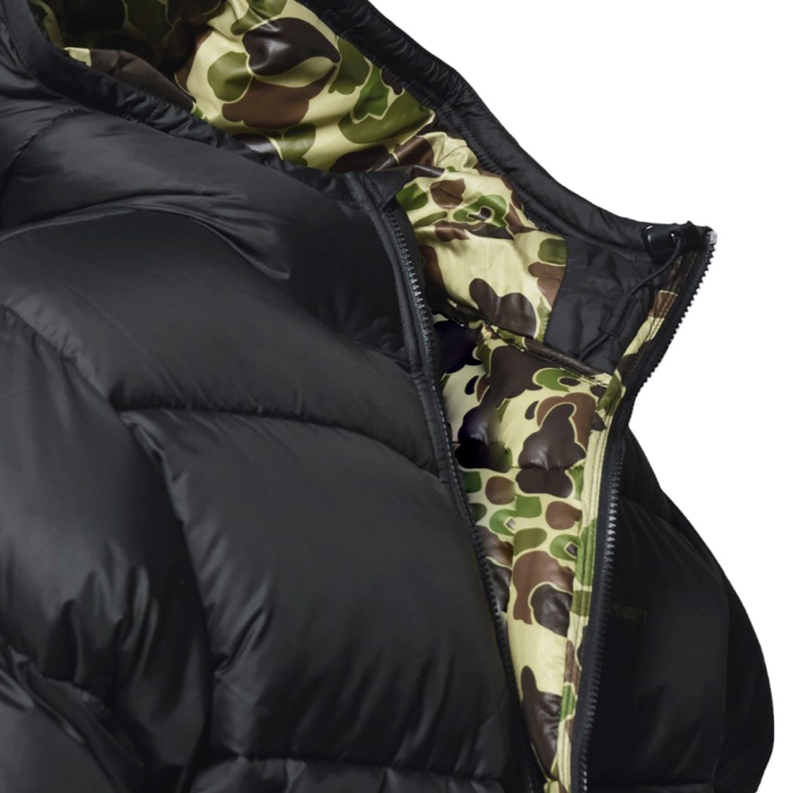 Carhartt Wip Nylon Puffer Jacket With Camouflage Satin Lining