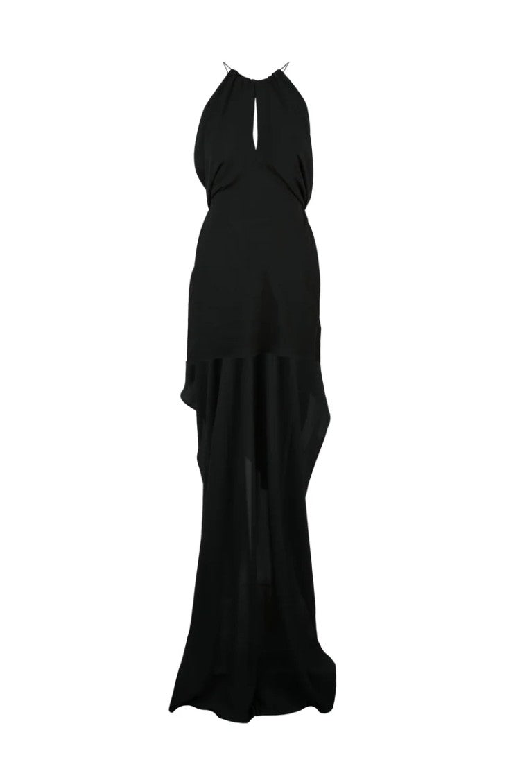 Philosophy Di Lorenzo Serafini Asymmetric Long Dress - Black
