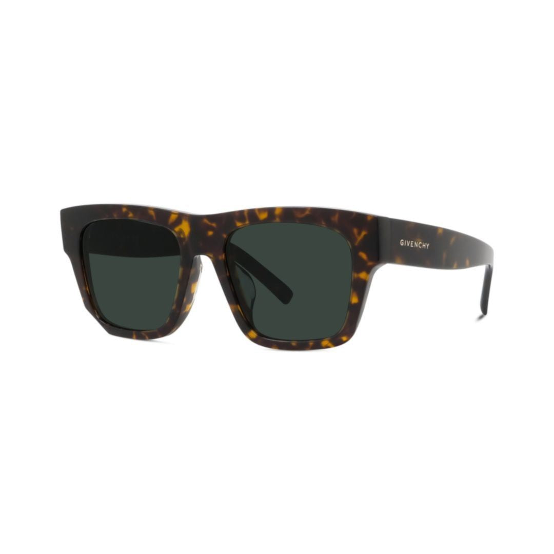 Givenchy Gv40002u Rectangular Tortoiseshell Sunglasses With Sleek Arms