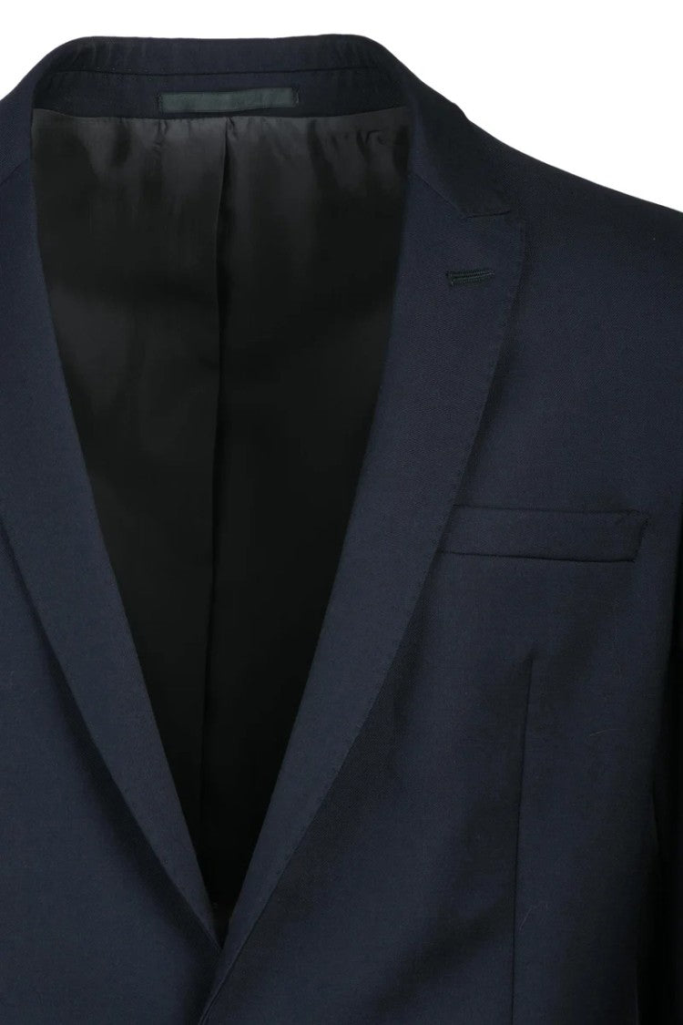 Emporio Armani Virgin Wool Jacket - Blue