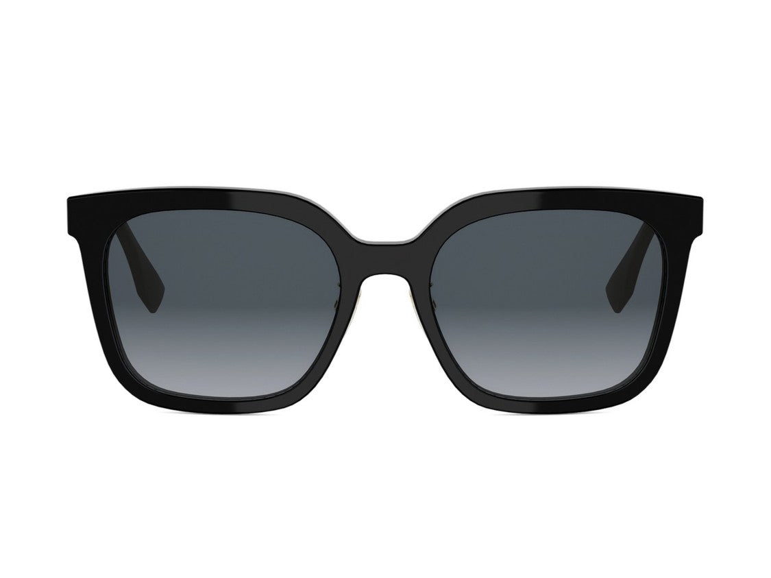Fendi Fe40207f Gold Detail Oversized Square Sunglasses