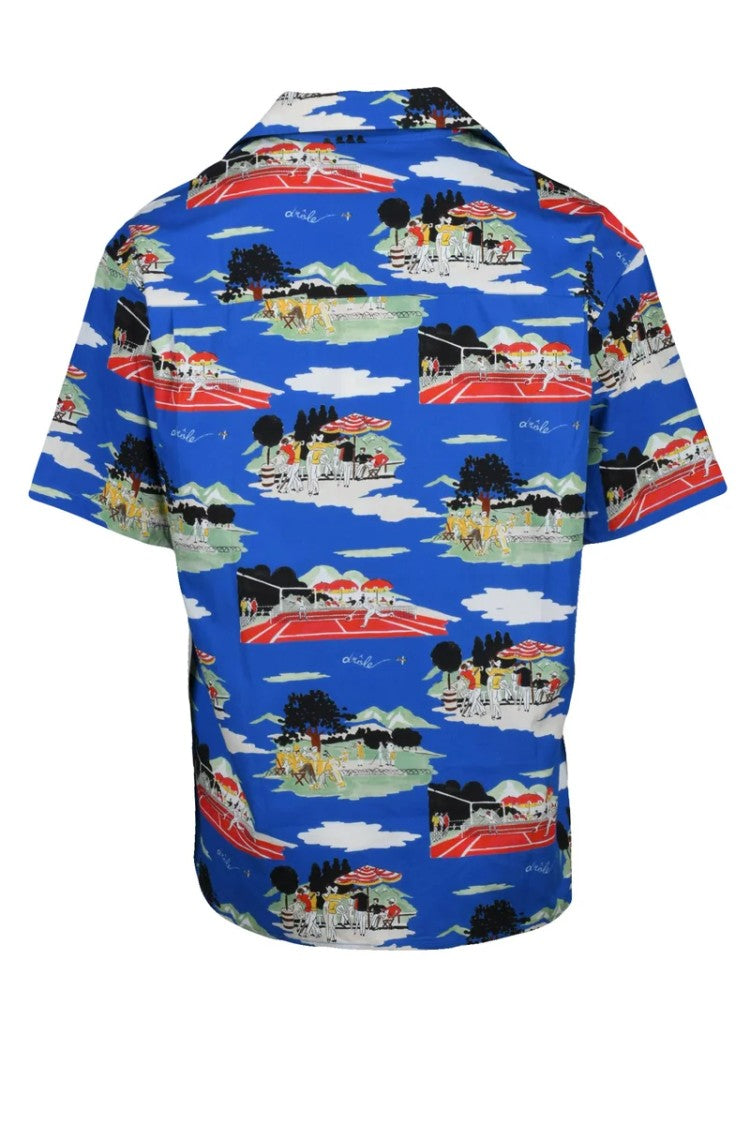 Drôle De Monsieur Cotton Shirt - Blue