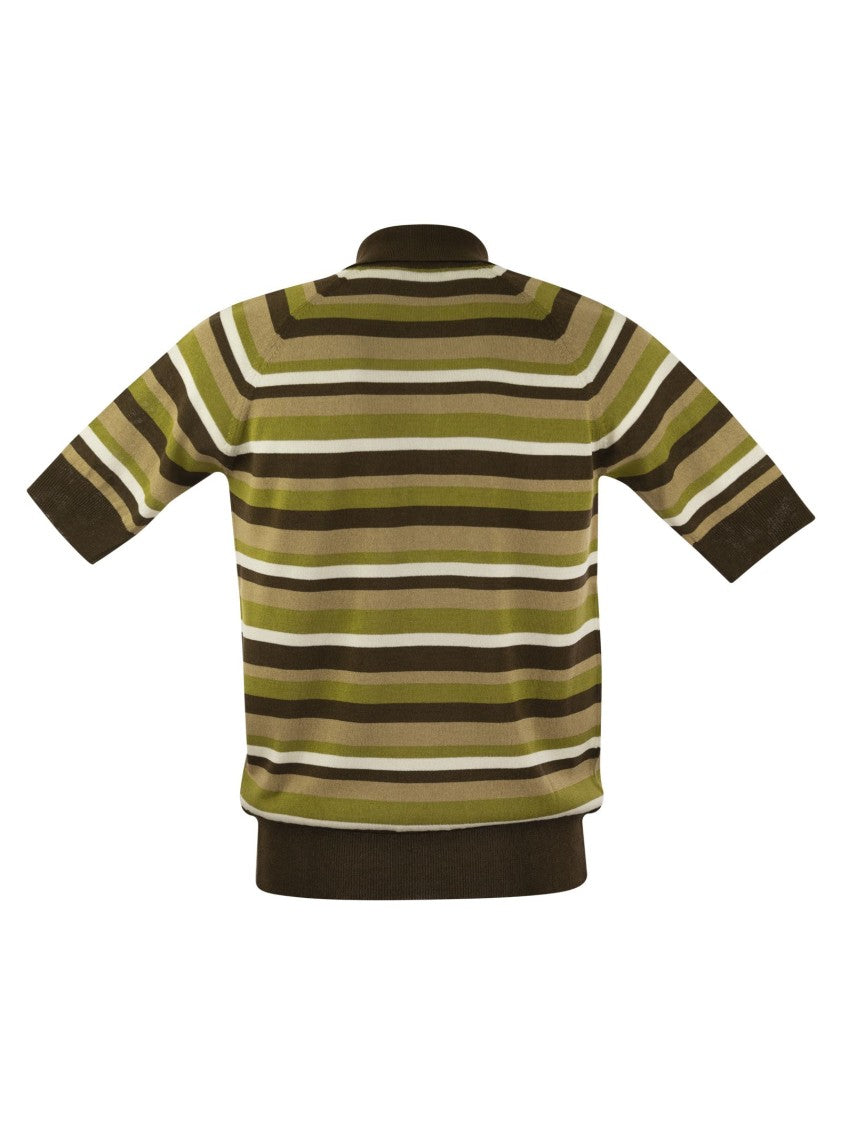 Pt Torino Cotton And Viscose Polo Shirt