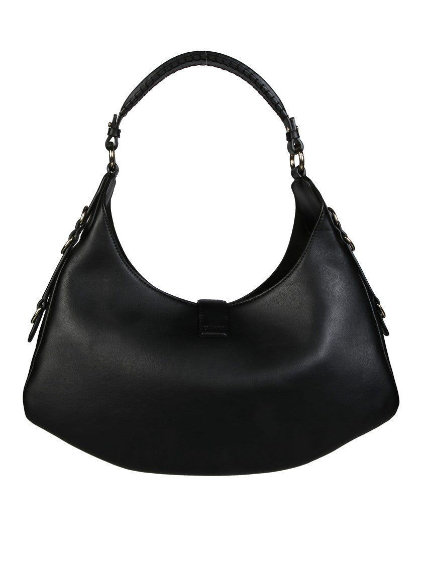 Ganni Kat Small Gold Bags