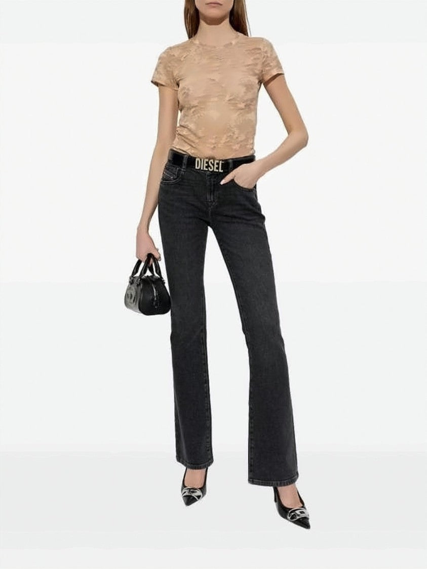 Diesel Bootcut Jeans With Mid-Rise Waist And Flared Leg