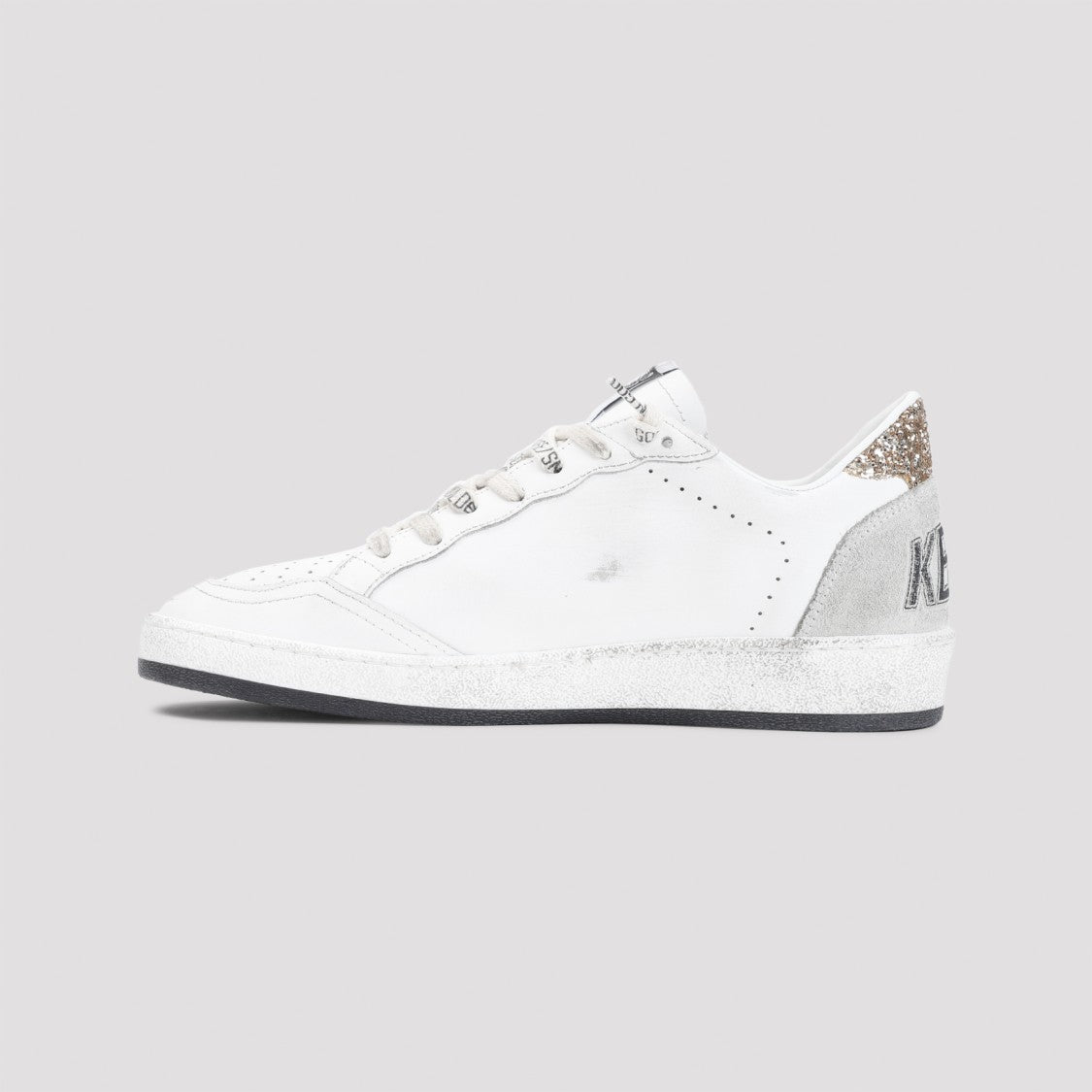 Golden Goose Elevated White Cow Leather Ballstar Sneakers