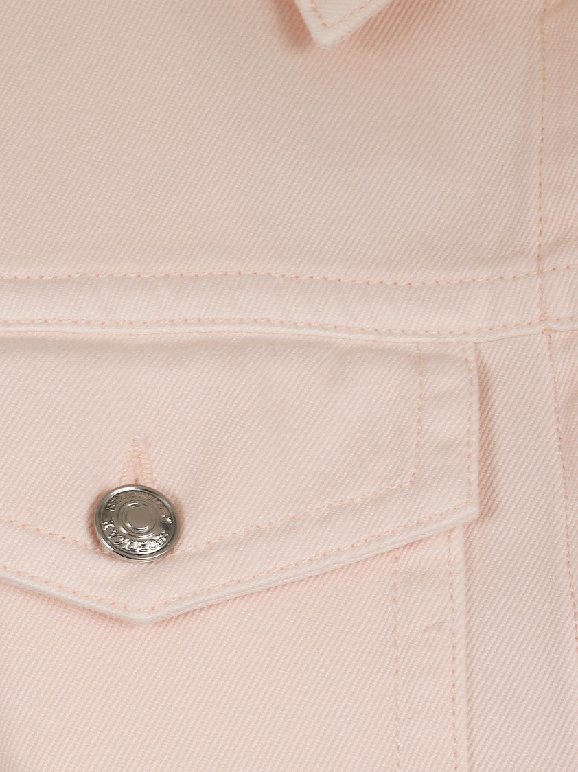 Max Mara Fitted Pink Cotton Bull Shirt With Tailored Seams