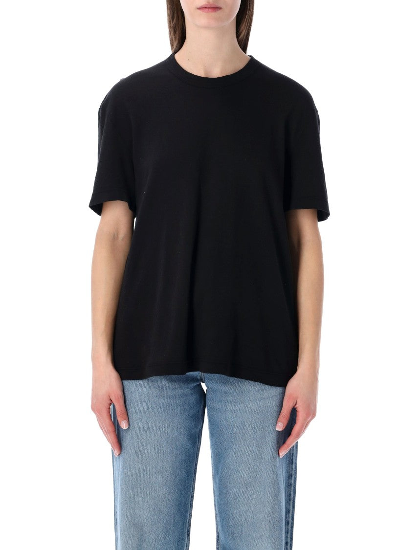 James Perse Japanese Crepe Jersey Oversized T Shirt