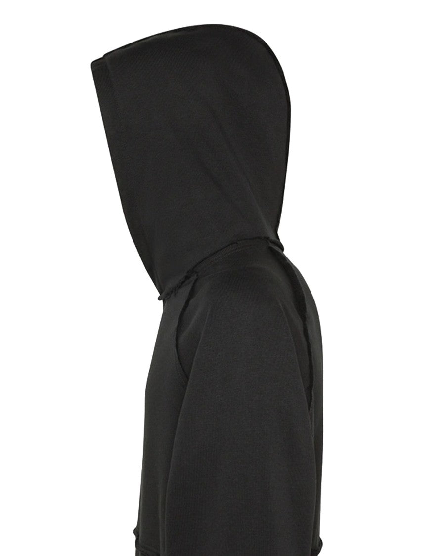 Peuterey Black Distressed-Effect Hoodie