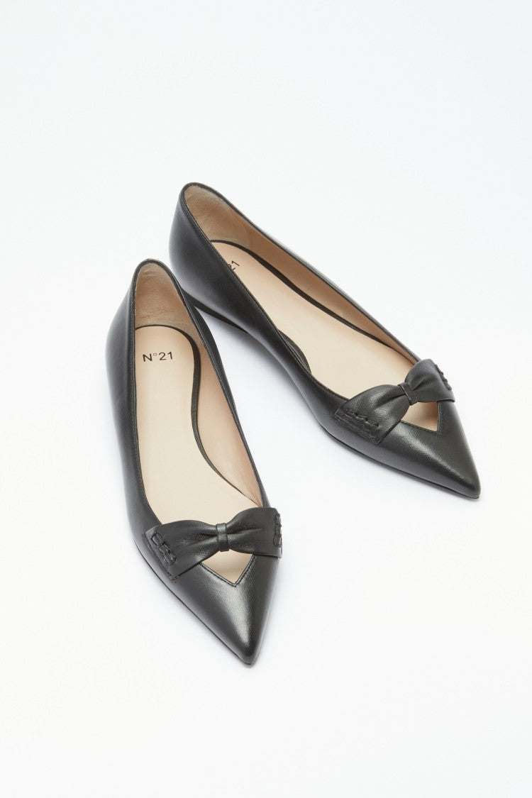 N°21 Leather Ballerinas