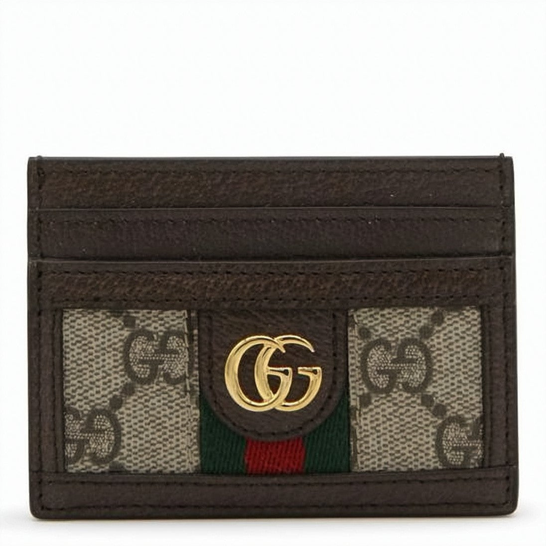 Gucci Ophidia Gg Card Case With Monogram Pattern