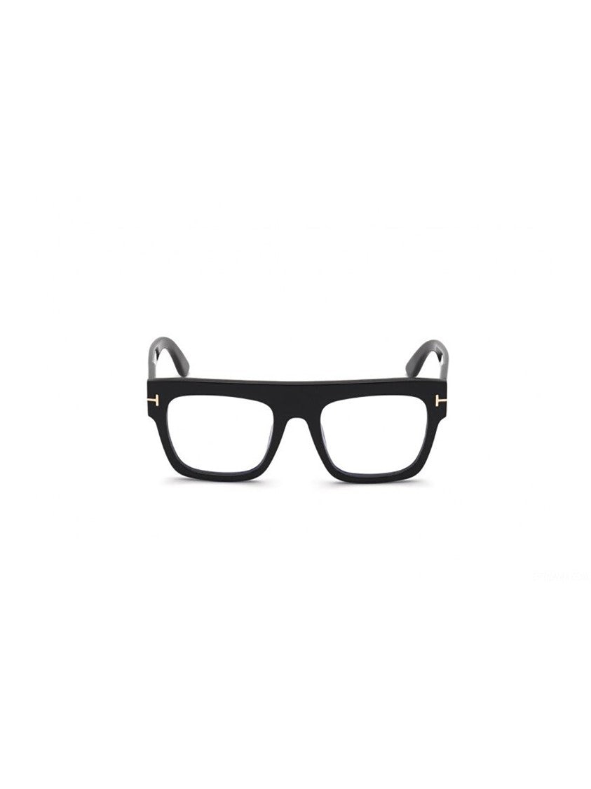 Tom Ford Oversized Black Acetate Sunglasses With Gold Accents