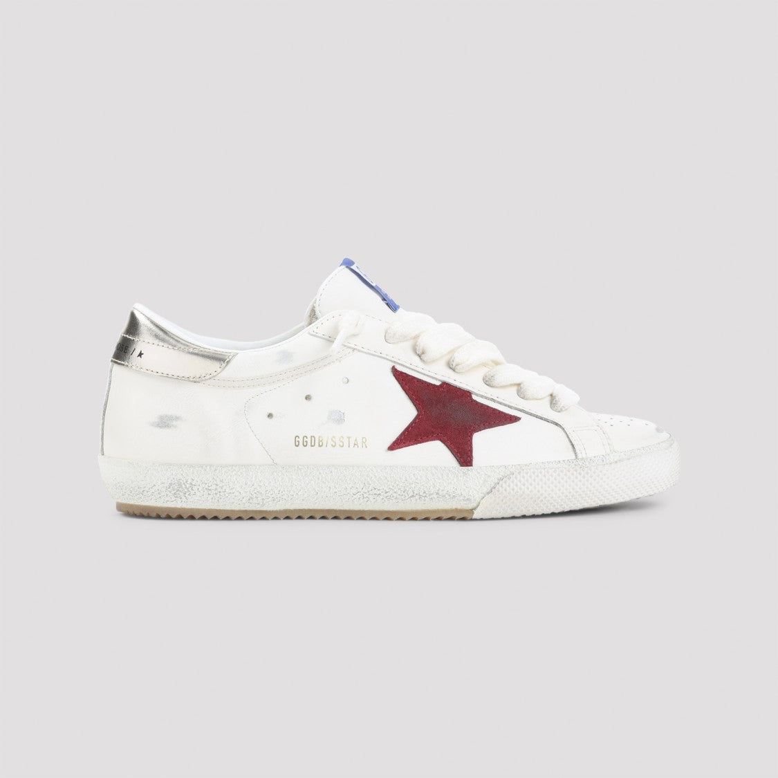 Golden Goose Low-Top Sneakers With Bold Red Star