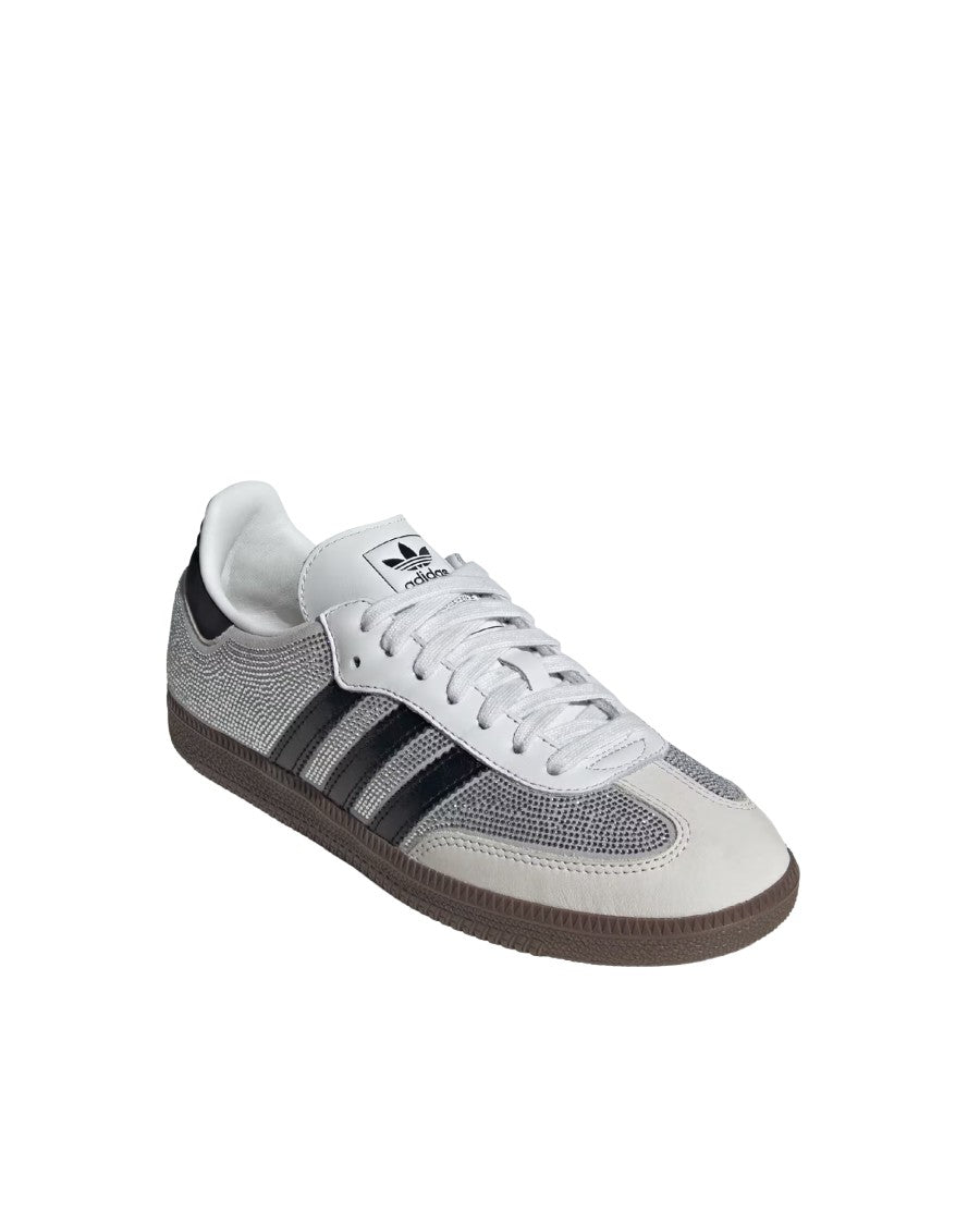 Adidas Originals Samba Og Sneakers With Crystal Rhinestones And Iconic Three Stripes