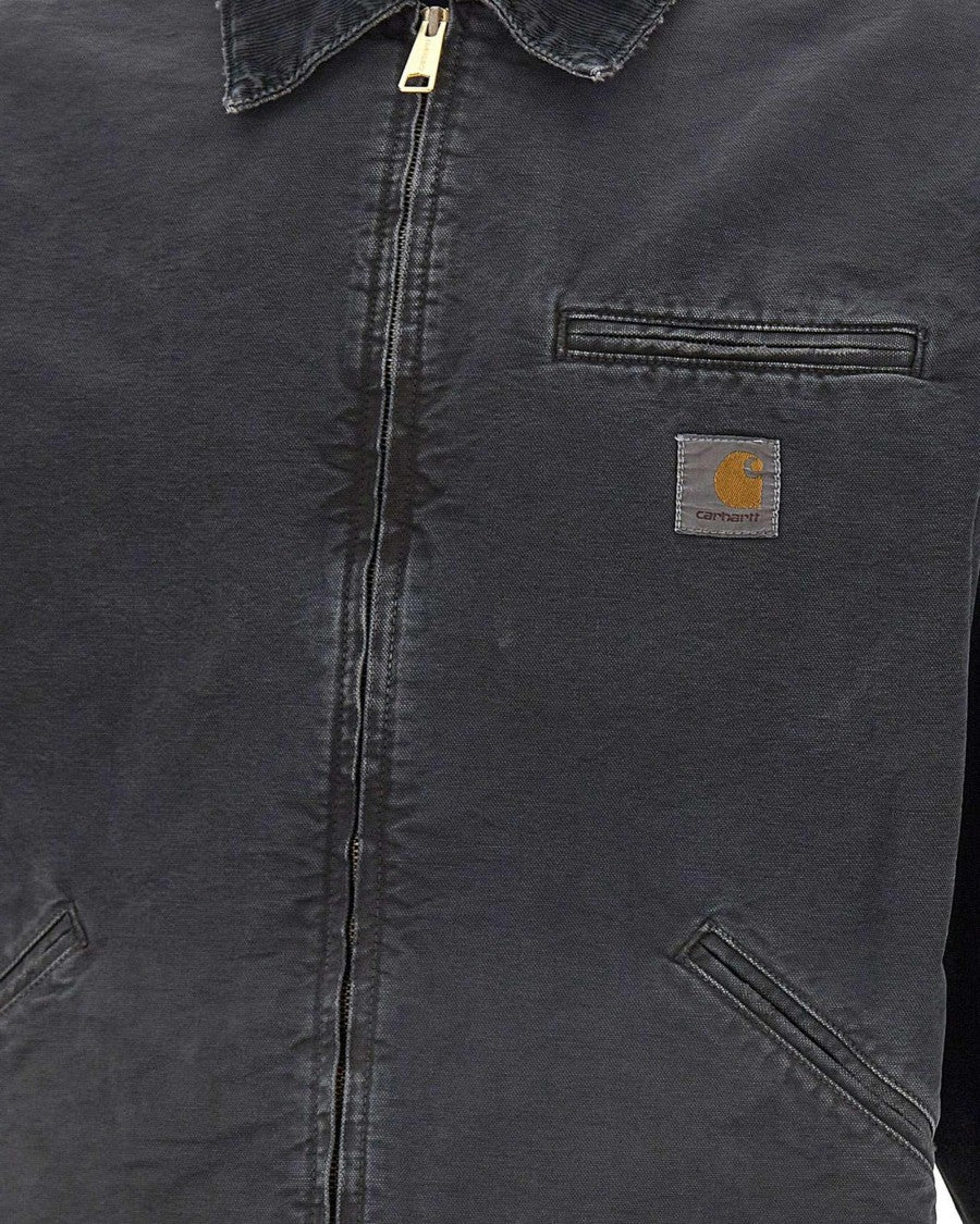 Carhartt Wip Black Og Detroit Velvet Collar Jacket