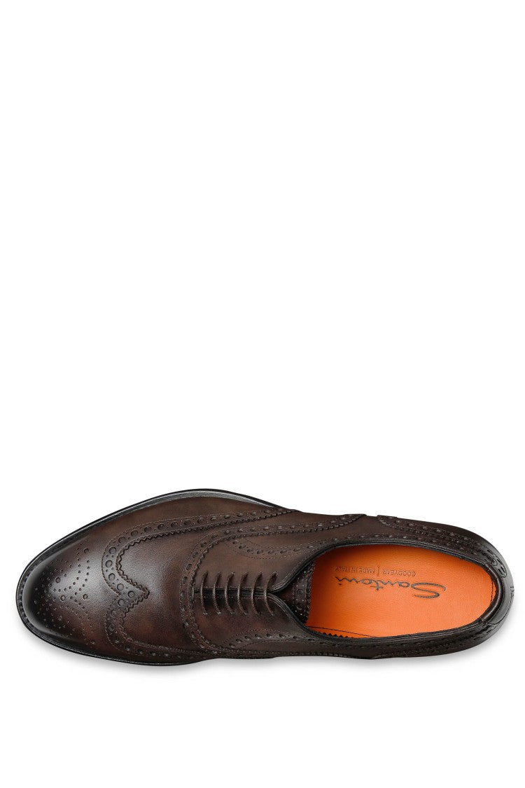 Santoni Enrico Model Leather Oxford Brogue Goodyear