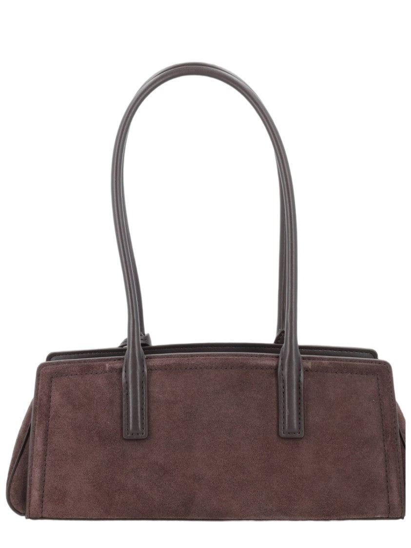 Michael Michael Kors Laila Rectangular Gold Accent Suede Handbag
