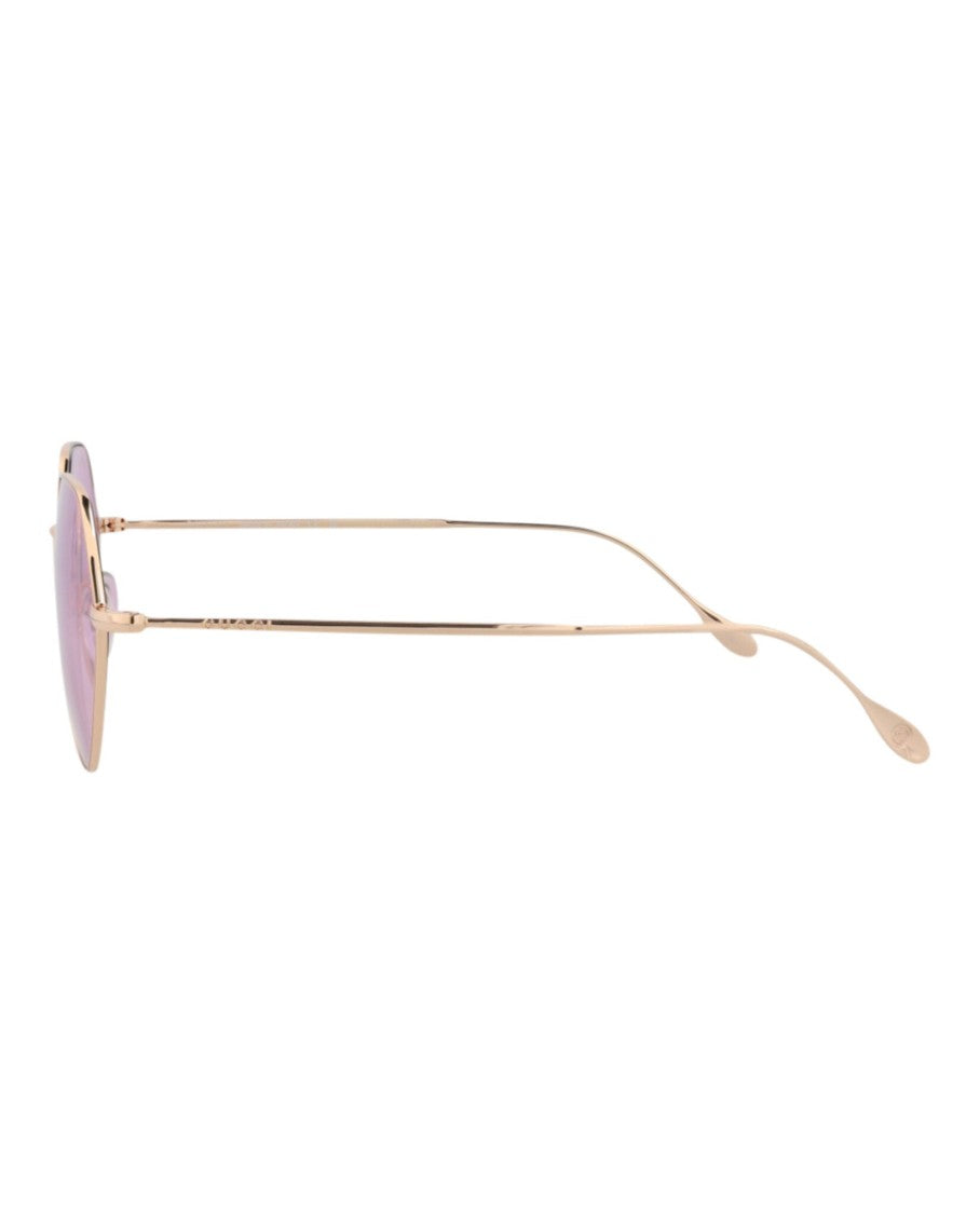 Gucci Square-Frame Metal Sunglasses
