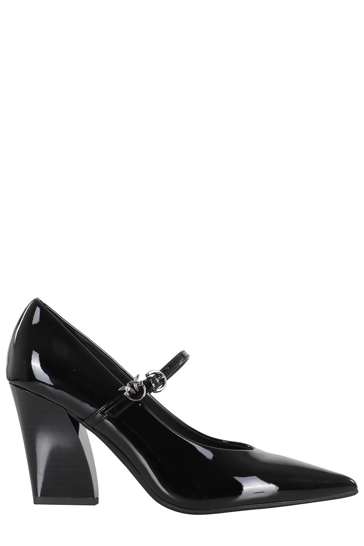 Pinko Viola 01 Patent Leather Pumps With Sculpted Heel