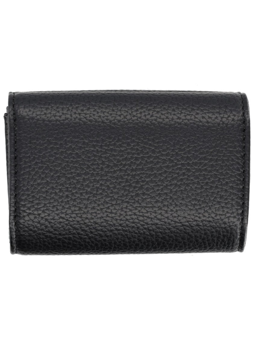 Vivienne Westwood Envelope-Style Wallet With Textured Surface And Metallic Emblem