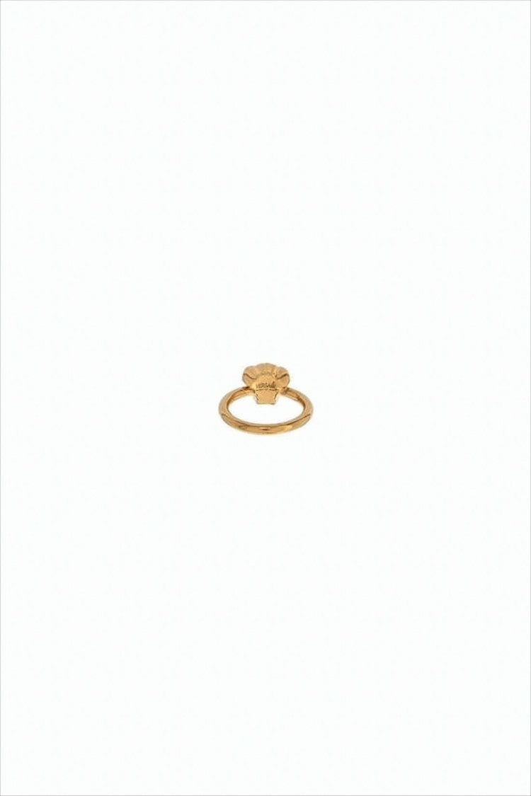 Versace Ring Withemblem And Polished Band