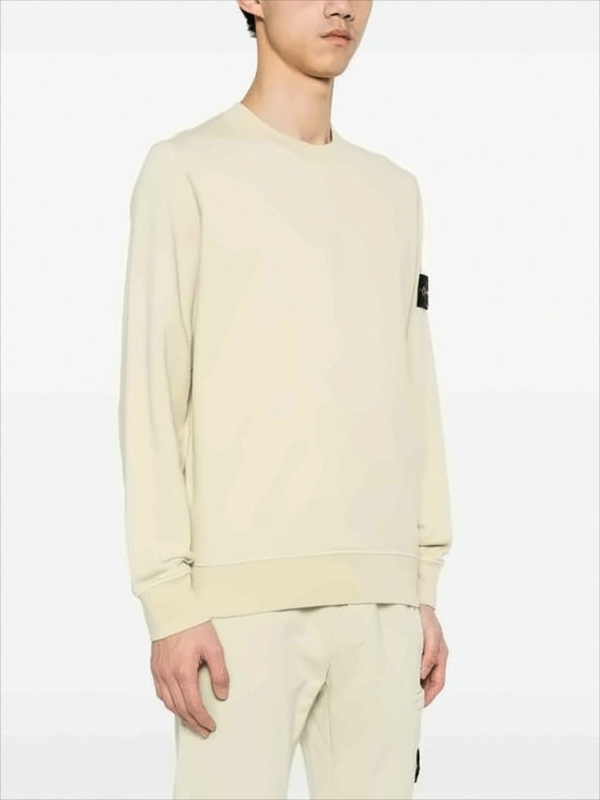 Stone Island Crewneck Sweatshirt With Compass Logo Patch