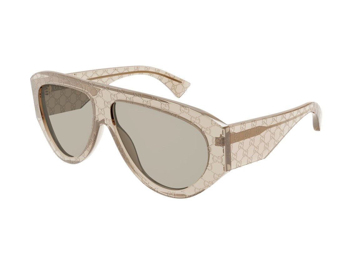 Gucci Translucent Beige Gg2128s Acetate Cat-Eye Sunglasses