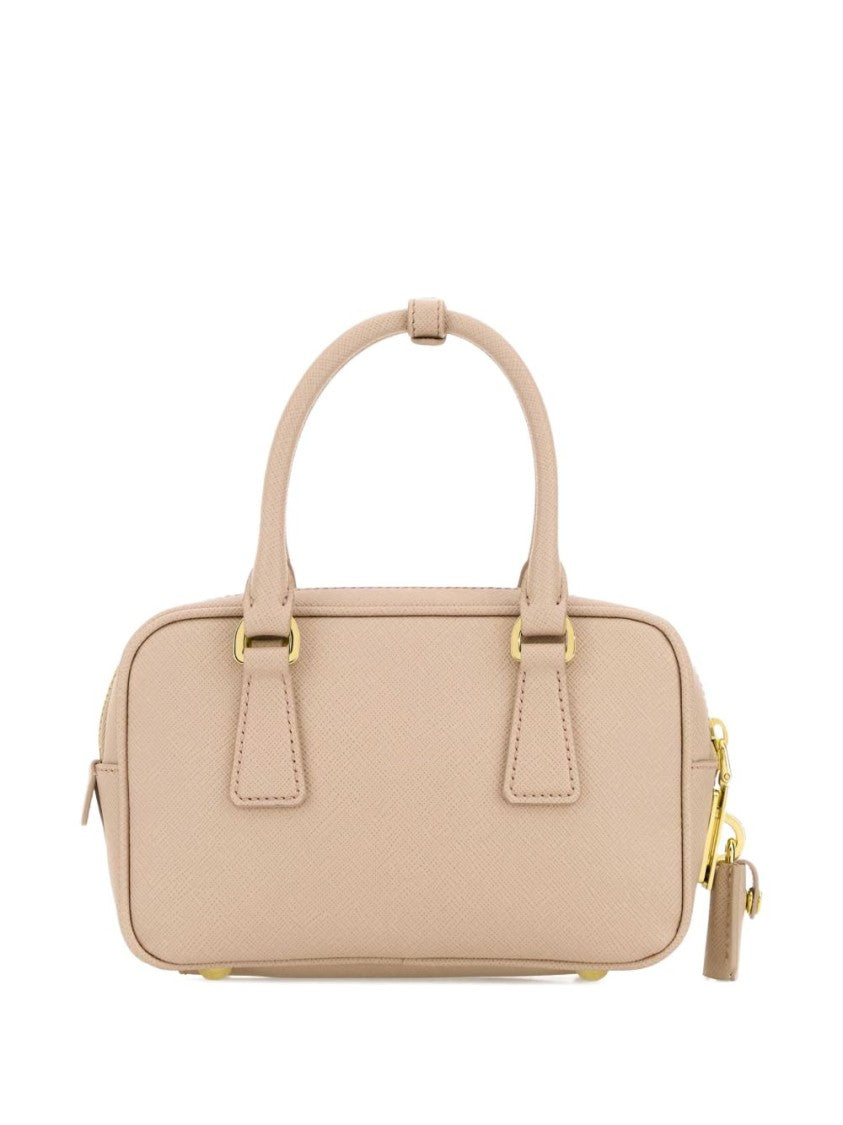 Prada Rectangular Structured Calf Leather Handbag