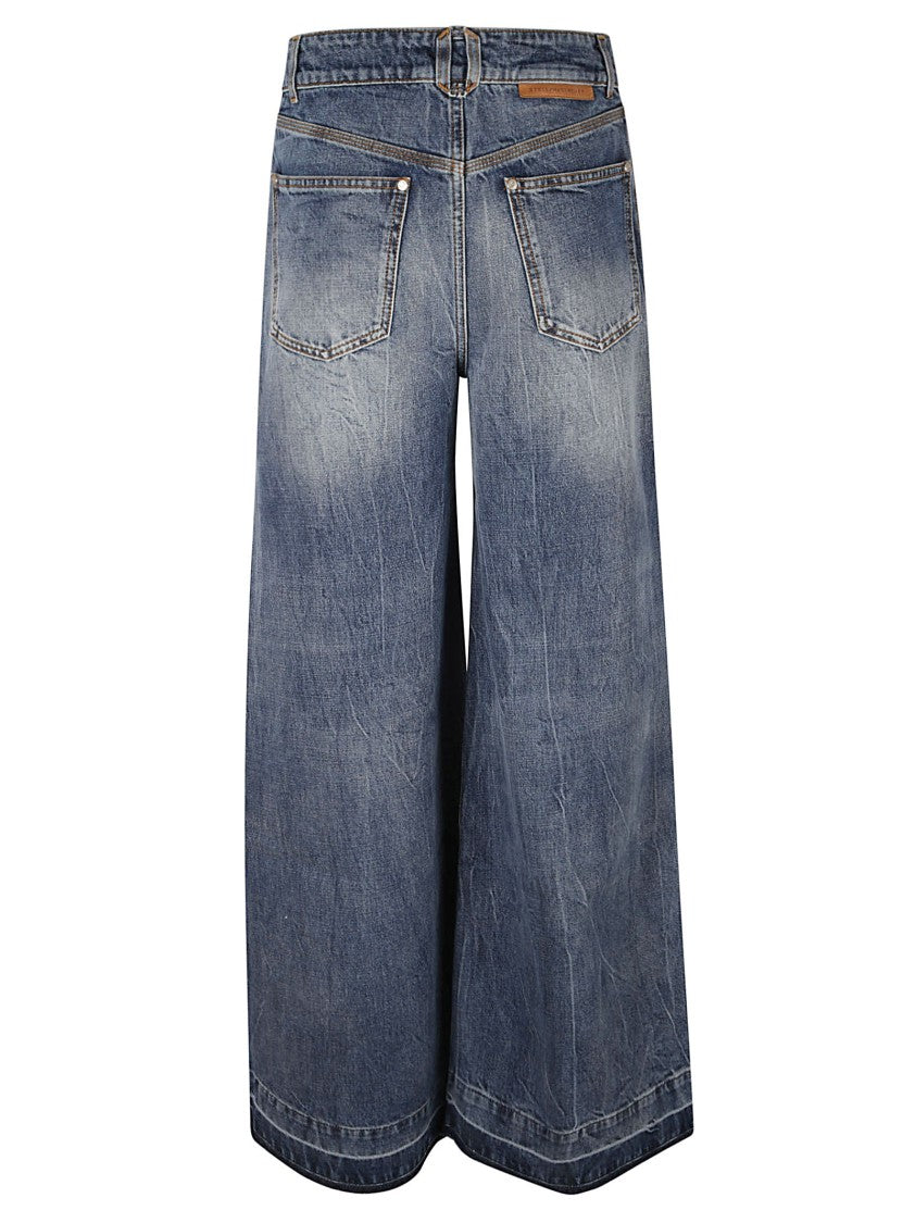 Stella Mccartney High-Waisted Wide-Leg Jeans With Vintage Essence