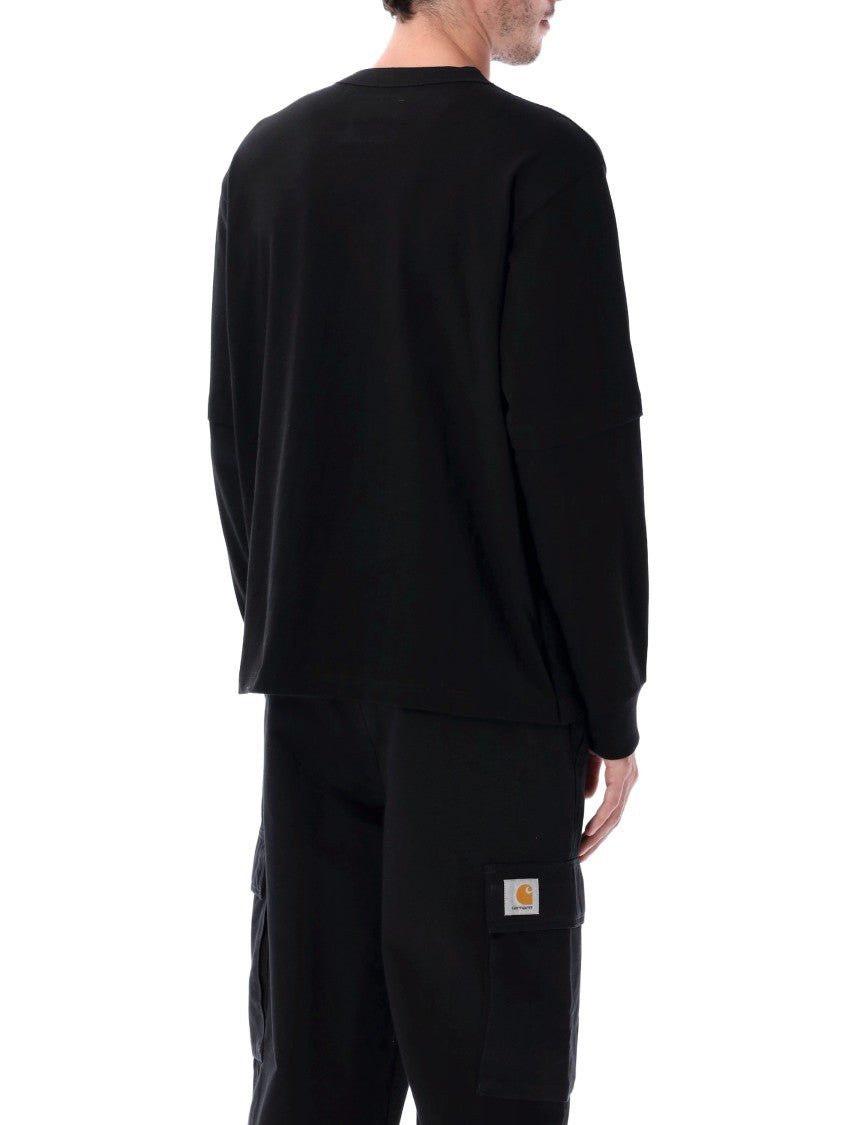 Sacai X Carhartt Wip Cotton Jersey Long-Sleeve T-Shirt