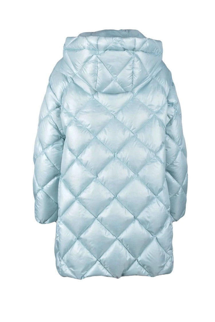 Annie Paris Aquamarine Quilted Down Jacket