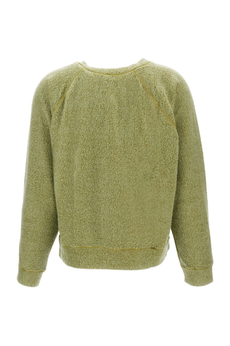Epl Plush Textured Crew Neck Jumper With Reinforced Seams