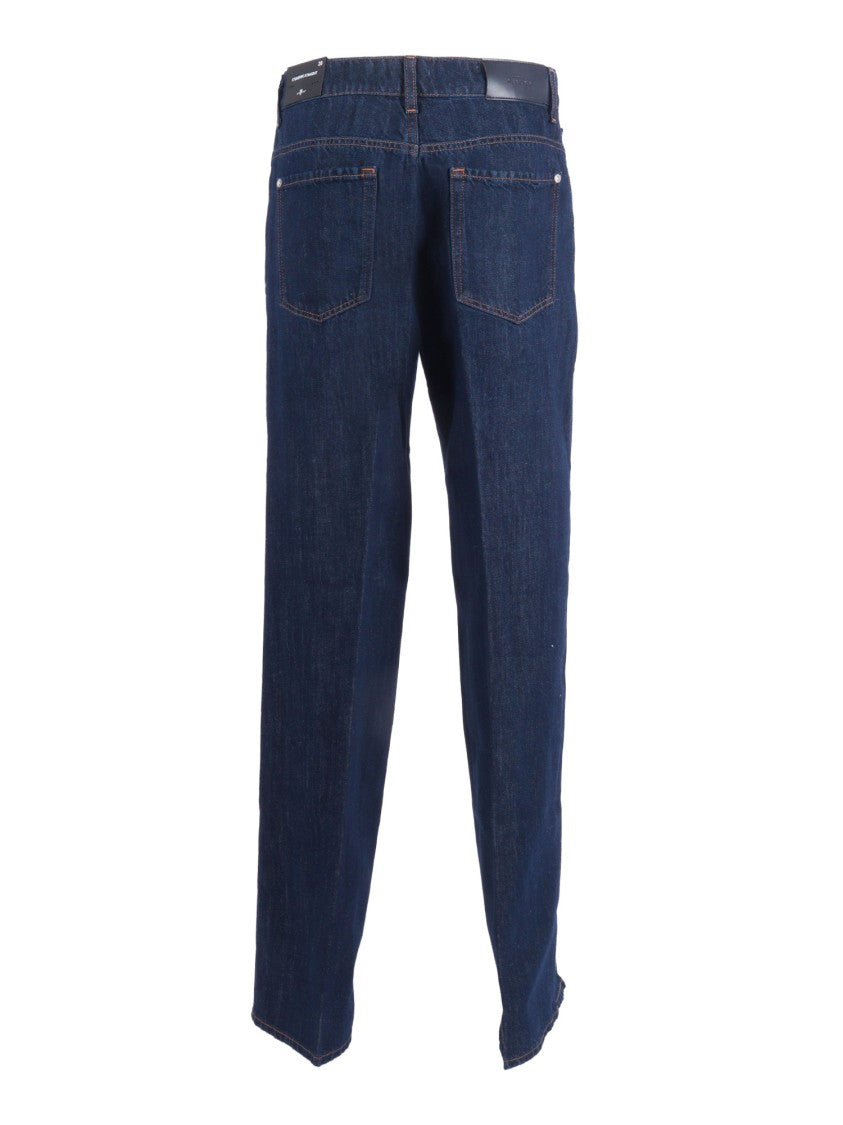 7 For All Mankind Stovepipe Straight Leg Jeans