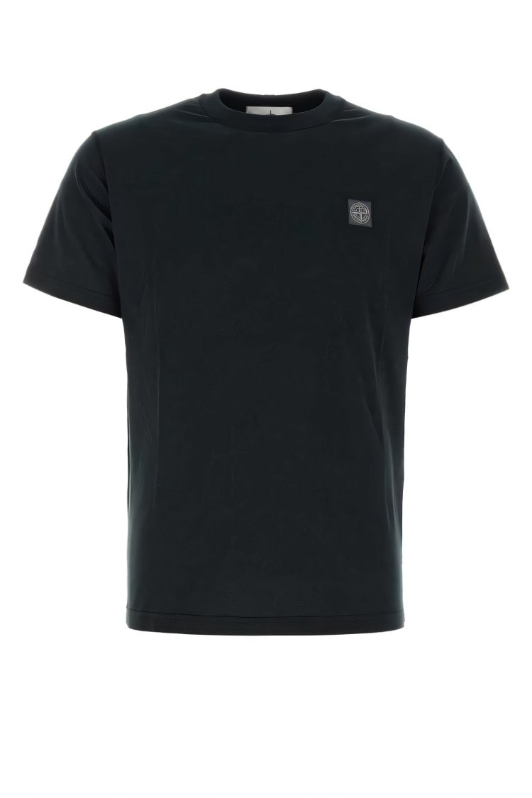 Stone Island Fitted Black Cotton T-Shirt