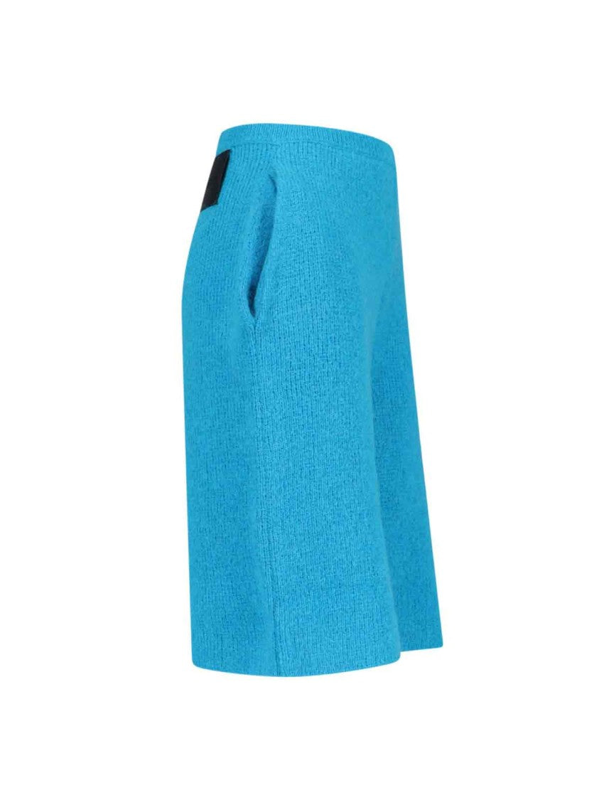 J. W. Anderson Knitted Shorts In Light Blue