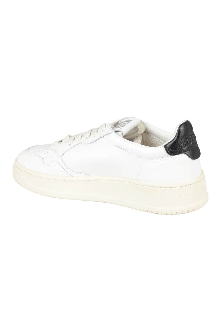 Autry White And Black Leather Sneakers