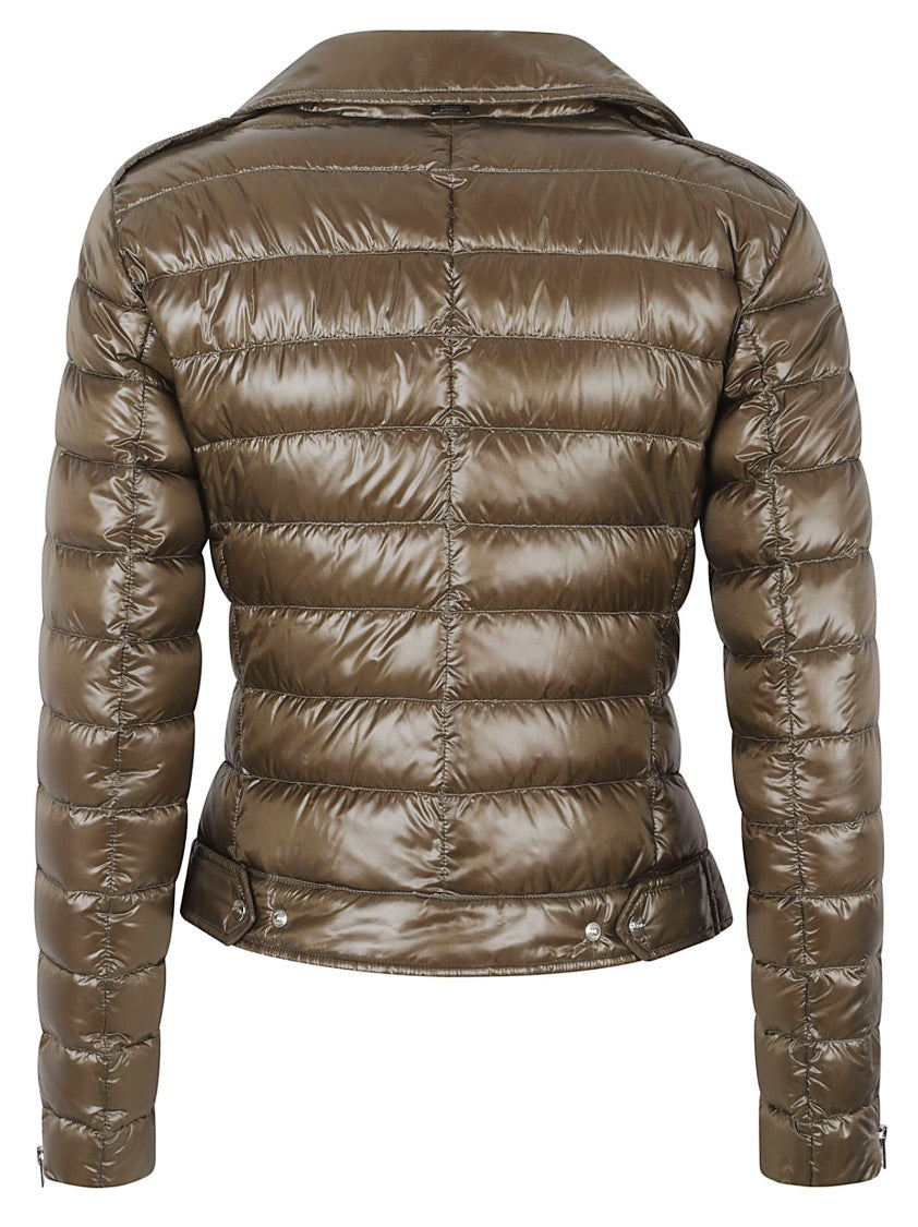 Herno Shiny Quilted Biker Jacket